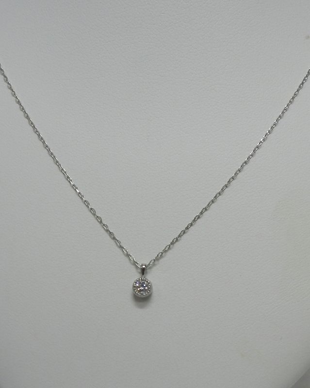 PTダイヤペンダントネックレス - 宝石の珠光