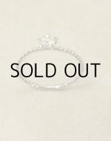 画像: (K18)ホワイトゴールドダイヤファッションリング